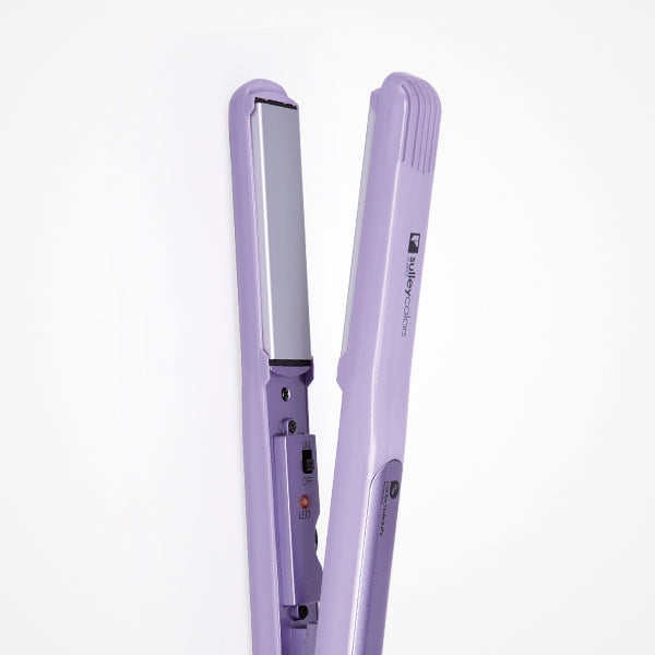 Piastra per capelli viola