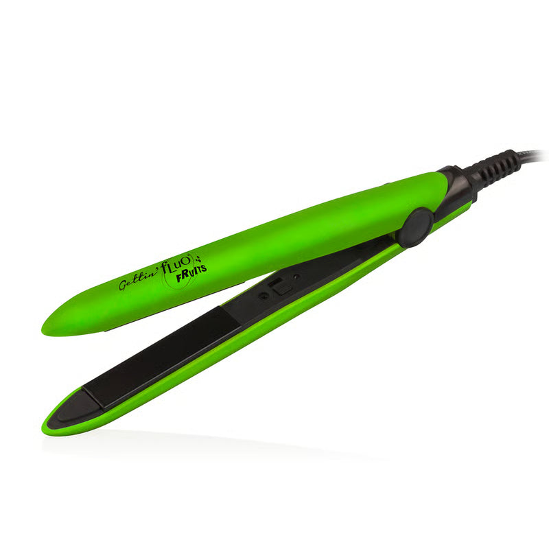 Gettin Fluo Fruits Mini Hair Straightener piastra da viaggio per capelli green apple
