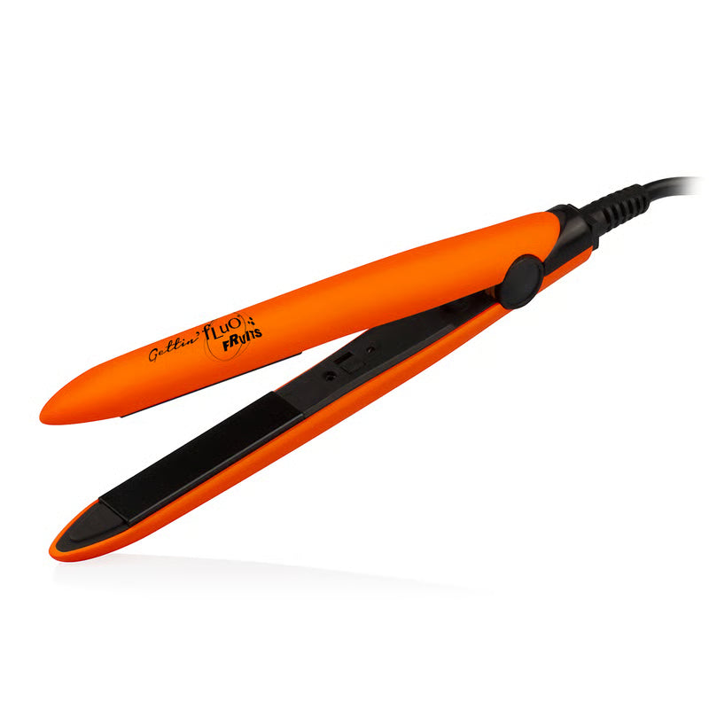 Gettin Fluo Fruits Mini Hair Straightener piastra da viaggio per capelli orange