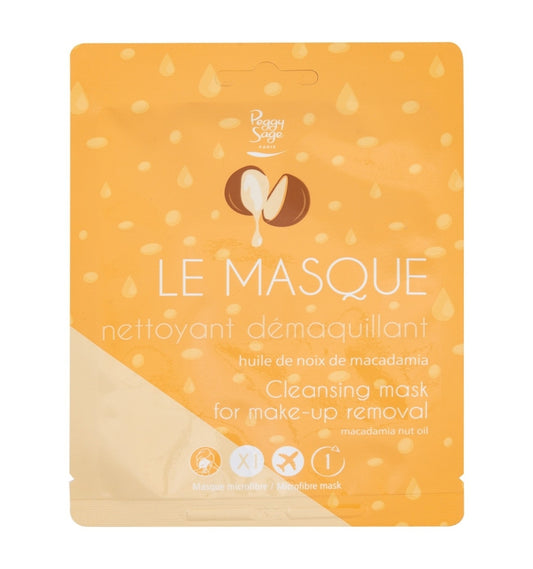 Maschera viso detergente struccante